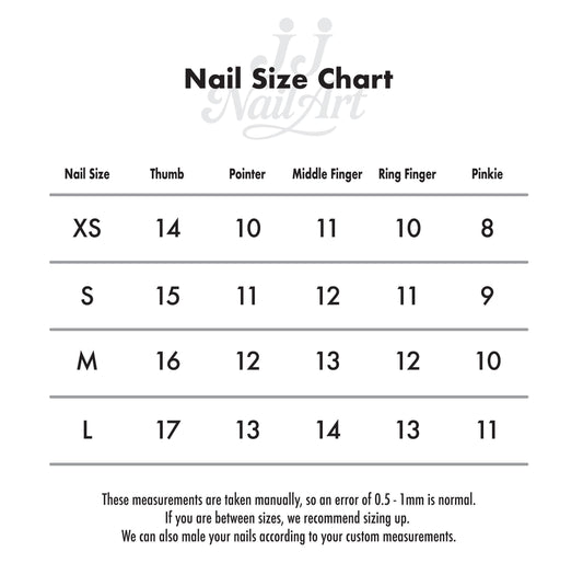 PressOn Nails Sizing Kit - 9 Nail Shapes Total 108pcs Plain Nails
