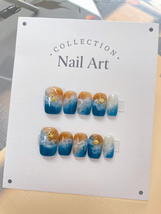 Handmade 3D Fruit Press On Nails: Reusable Gel Nail Art