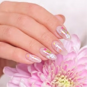 Flower Painting Nails