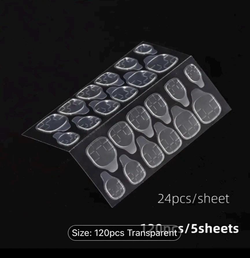 120pcs Strong Adhesive Glue Tape: Press-on Accessories