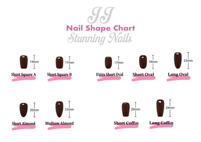 Colorful Patterns Hand Painted Press On Nails: Custom Shape Reusable Nail Set