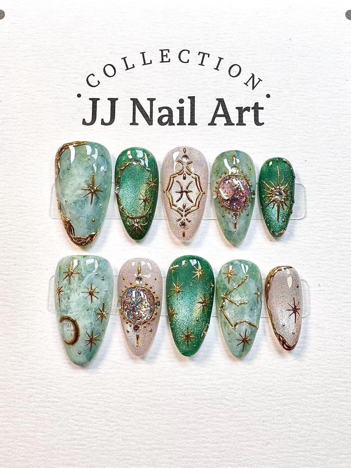 Handmade Zodiac Press On Nails: Custom Reusable Set
