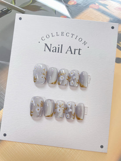 Handmade 3D Fruit Press On Nails: Reusable Gel Nail Art