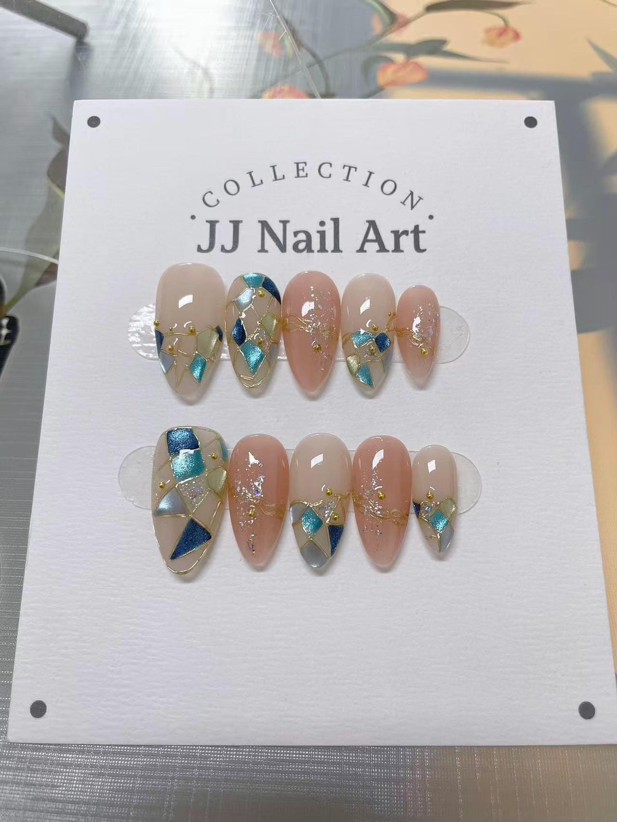 Handmade Fun Shapes Press On Nails: Reusable Set