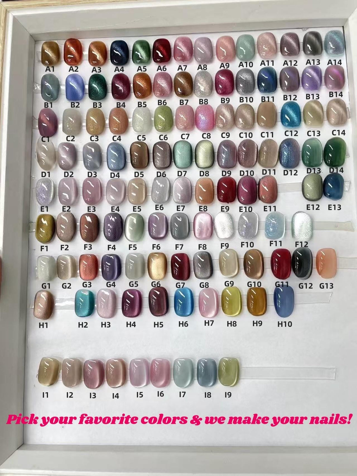 Handmade Cat Eye Press On Nails: Colorful Gel Artist Faux Nails