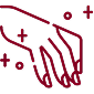 Illustration of two hands with a plus sign between them
